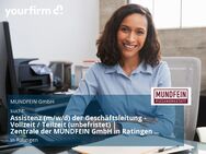 Assistenz (m/w/d) der Geschäftsleitung - Vollzeit / Teilzeit (unbefristet) | Zentrale der MUNDFEIN GmbH in Ratingen | Ab sofort - Ratingen