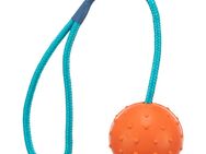 Trixie Hundespielzeug Gummiball mit Schnur - 1 Ball ca. Ø 6 cm, Kordel 30 cm lang