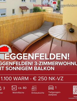 Eggenfelden! 3-Zimmerwohnung mit sonnigem Balkon (250605) - Eggenfelden