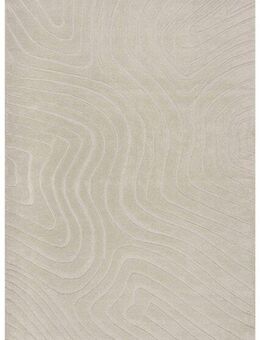 FLAIR RUGS Wollteppich Mesmerise, rechteckig, Höhe: 14 mm, Wollteppich mit Hoch-Tief Effekt