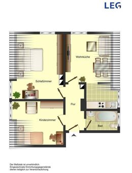2-Zimmer-Wohnung in Bergkamen City - Bergkamen