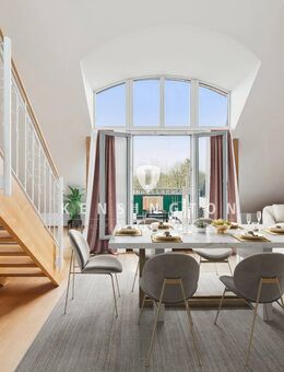 KENSINGTON - Exklusiv - Wunderschöne Dachbalkon-Galerie-Wohnung in der Residenz "Nymphenburger Ambiente" - Moosach - München