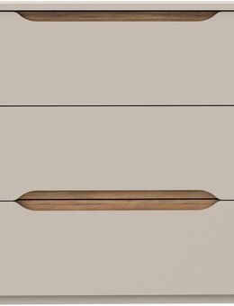 FORTE Kommode, B/H/T 81,5/92,3/41,5 cm Kommode ohne Griffe