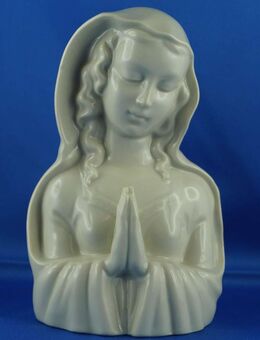 Porzellanfigur betende Madonna in weiß von Metzler und Ortloff - Jena
