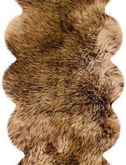 Heitmann Felle Fellteppich Doppel-Lammfell - Premium Qualität, fellförmig, Höhe: 70 mm, echtes Austral. Lammfell, besonders weich, auch ideal als Bettvorleger