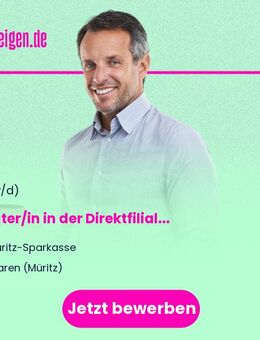 Berater/in in der Direktfiliale (männlich8/weiblich/divers/ohne Angabe) - Waren (Müritz)