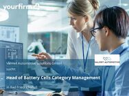 Head of Battery Cells Category Management - Bad Friedrichshall