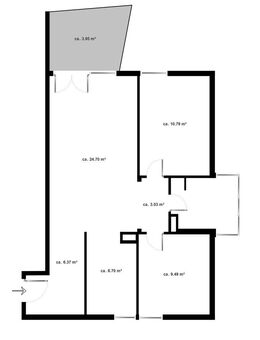 3-Zimmer-Dachgeschoßwohnung mit Dachterrasse in Vöhringen - Vöhringen (Bayern)