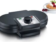 Severin Waffeleisen WA 2106, 1200 W, Doppelwaffelplatte, inkl. Backampel, einstellbarer Temperaturregler