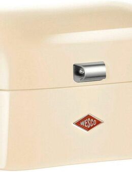 WESCO Brotkasten Single Grandy - Brotdose, Stahlblech, (1-tlg), Lüftungslöcher auf der Rückseite, Metallschaniere