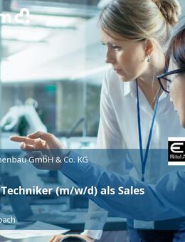 Ingenieur Techniker (m/w/d) als Sales Manager - Rheinbreitbach
