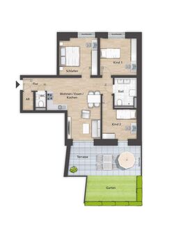 Elegante 4-Zimmer-Wohnung im Neubau! - Bamberg