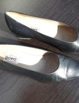 Görtz Leder Pumps Gr. 40 1/2 schwarz Damen Schuhe Vintage 9,- - Flensburg