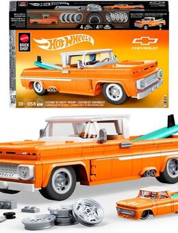 Mattel® Modellbausatz Mattel Brick Shop Hot Wheels, ELITE SERIES CHEVY, Maßstab 1:16, (858-tlg)