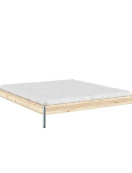 Karup Design Bettgestell CORE BED Bodenbett, Holzrahmen, Futonbett, Jugendbett, Holzbett, Massivholzbett mit Lattenrost, Kiefer massiv, Doppelbett ohne Kopfteil