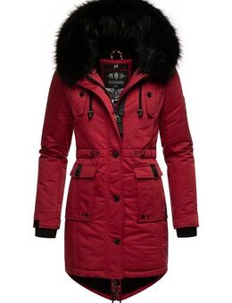 Navahoo Wintermantel Luluna Prc edler Parka mit großer Kunstfellkapuze