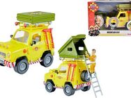 SIMBA Spielzeug-Auto Feuerwehrmann Sam Geländewagen mit Dachzelt, mit Lichteffekt