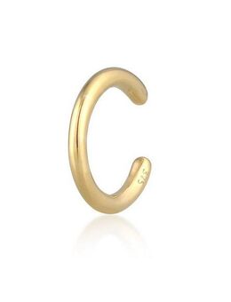 Elli Premium Single-Ohrhaken Earcuff Ohrklemme Basic Trend 375 Gelbgold