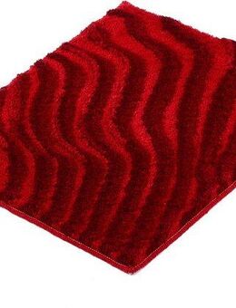 Kleine Wolke Badematte Terrace, Höhe 23 mm, rutschhemmend beschichtet, fußbodenheizungsgeeignet, Polyacryl, rechteckig, Badteppich, modernes Wellen Design, Hoch-Tief Effekt