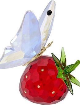 Swarovski Dekofigur Kristallfigur Sammelfigur Idyllia Schmetterling und Erdbeere (1 St), Swarovski® Kristall