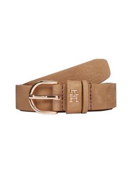 Tommy Hilfiger Ledergürtel ESSENTIAL EFFORTLESS 2.5 NUBUCK Logoemblem, weiche Haptik