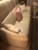 Willi Schillig Ergoline Leder Couchgarnitur Creme Beige in 79725