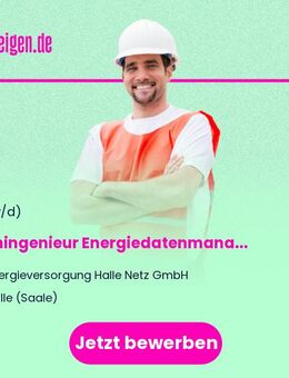 Fachingenieur Energiedatenmanagement/Prozessmanagement (m/w/d) - Halle (Saale)