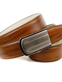 Anthoni Crown Ledergürtel Automatik Ledergürtel in angesagter cognac Farbe