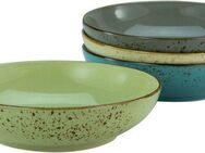 CreaTable Schale NATURE COLLECTION, Steinzeug, (Set, 4-tlg), Servierschale, Naturfarben, Ø 22,5 cm