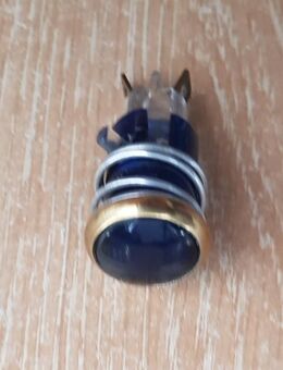 alte Bosch Fernlicht Anzeigeleuchte Oldtimer Kontrollleuchte blau aus Boesch Boot der 1960er Jahre für Suchscheinwerfer, Blaulicht, Zusatzbeleuchtung usw. - Landsberg (Lech)