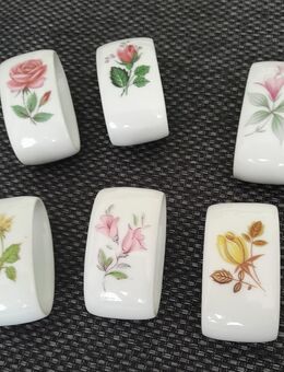 6 Serviettenringe aus Porzellan - Gaggenau