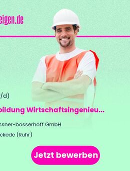 Ausbildung Wirtschaftsingenieur (w|m|d) - Soest