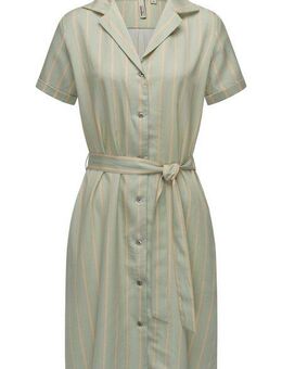 Ragwear Sommerkleid Sawira Gemustertes Midikleid mit Knopfleiste