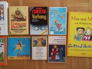 Bücher querbeet Büchersammelsurium Eugen Roth / Unten am Fluss / Agatha Christie / Michael / Janosch / Sterne / Dauersteck u. Knusperkorn / Weihnachten / Max & Moritz - Krefeld