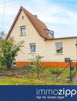 Einfamilienhaus zur Modernisierung in Ladeburg: 5Zi, 124m² Wfl, 1083 m² Grst., großes Kellergeschoss - Bernau (Berlin)