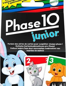 Mattel games Spiel Phase 10, Junior, Kartenspiel