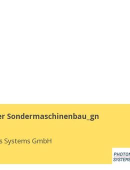Projektleiter Sondermaschinenbau_gn - Krailling