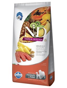 N&D Dog Tropical Selection Adult Medium/Maxi mit Lachs - Sparpaket: 2 x 10 kg