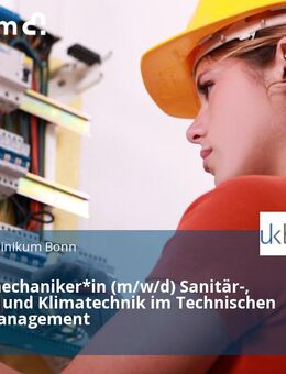 Anlagenmechaniker*in (m/w/d) Sanitär-, Heizungs- und Klimatechnik im Technischen Facility Management - Bonn