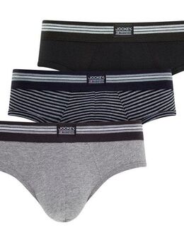 Jockey Slip Cotton Stretch (3er Pack) Mittlere Bundhöhe