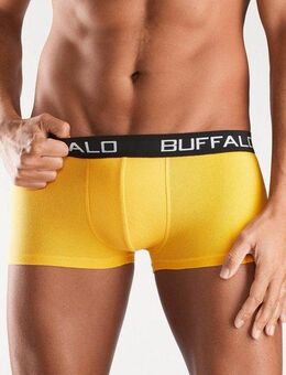 Buffalo Hipster (Packung, 4-St) knapp sitzende Boxershorts mit Kontrastbund aus Baumwollmischung