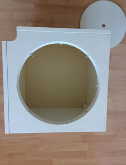 Retro Beistelltisch mit rundem Deckel und Stauraum - Witten