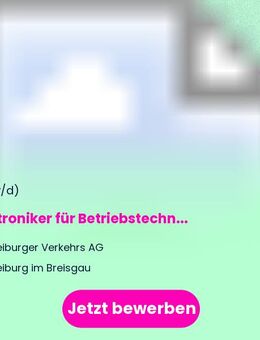 Elektroniker für Betriebstechnik (m/w/d) - Freiburg (Breisgau)
