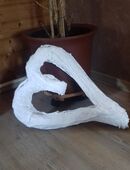 Betondeko Herz aus Beton Gartendeko Betonherz Unikat in 25554