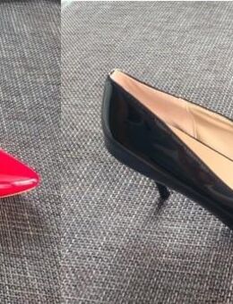 Spitze Damen Lack Pumps in rot oder schwarz / Größe 44 und 44,5 / NEU - Marl (Nordrhein-Westfalen)