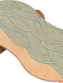 body coach Balanceboard Woodboard II, Balancebrett aus mehrlagigen Ahornholz, Rolle aus Kork