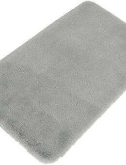 my home Badematte Rabbit Badematten, Badvorleger, Badezimmer Teppich, Höhe 30 mm, rutschhemmend beschichtet, fußbodenheizungsgeeignet, schnell trocknend, strapazierfähig, Polyester, rechteckig, Kaninchenfell-Haptik, Badteppich, rechteckig, rund & als...