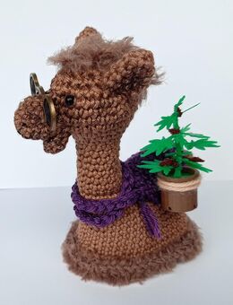 Eierwärmer-Lama/Alpaka Kaktus Canabis Brille - Walchum