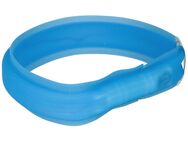 Trixie USB Flash Leuchthalsband Hund Langhaar - Größe M-L: 50 cm, 30 mm breit