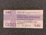 50 Pfennig "Forum"-Scheck aus der DDR - Kolkwitz